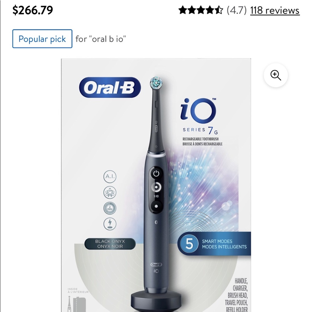 Oral-B iO Series 7G Black Onyx Electric Toothbrush